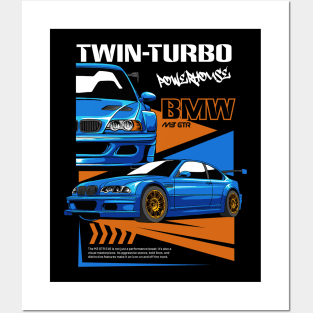 Twin-Turbo GTR E46 Posters and Art